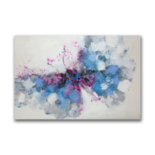Wall Hanging Animal Designs Abstract Flying Blue/Purple Butterfly Canvas Oil Painting
